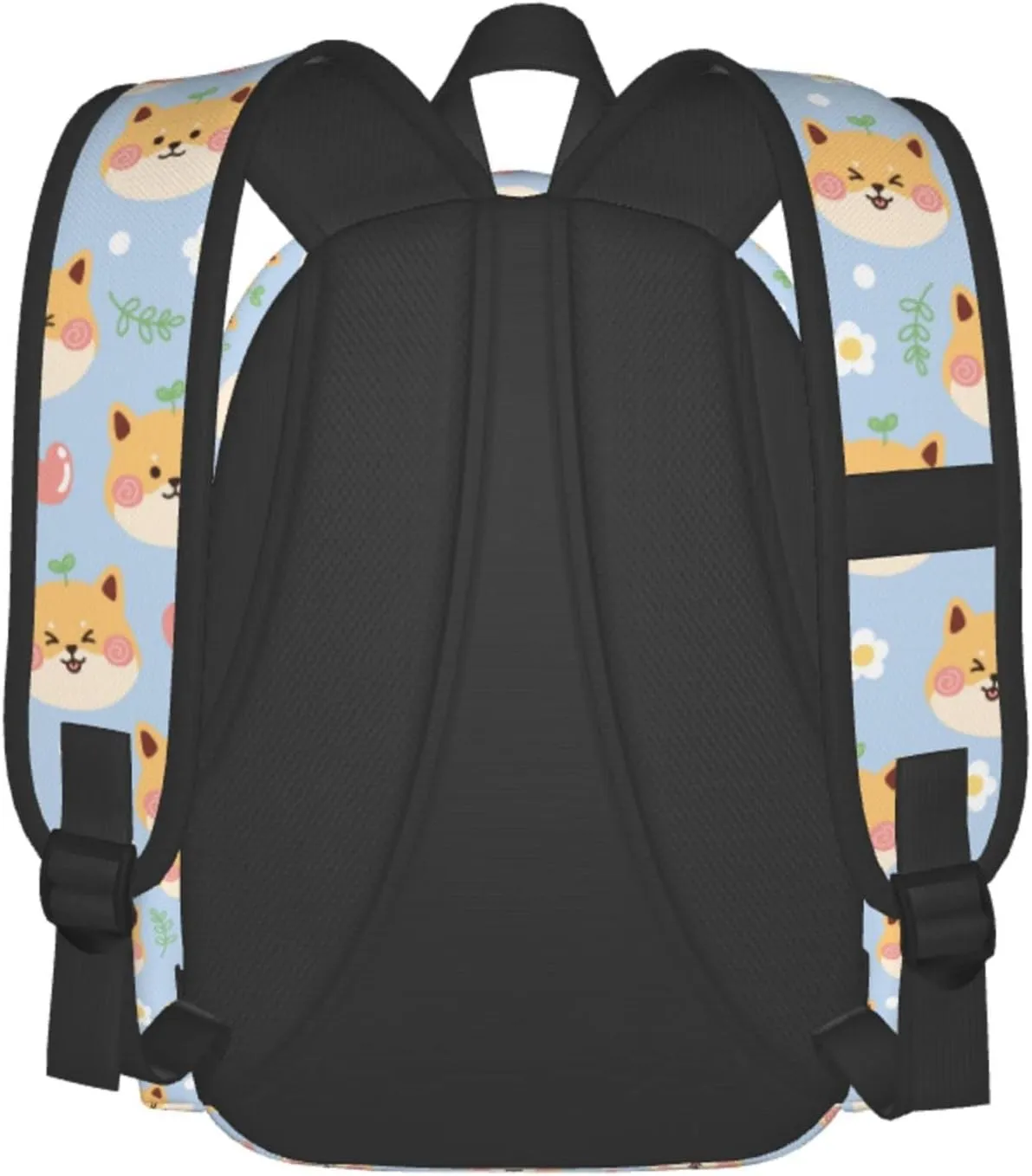 17 inch Backpack Kawaii Shiba Inu Cute Dogs Laptop Backpack School Bookbag Shoulder Bag Casual Daypack