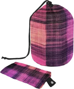 2 Pcs Cosmetic Bag bucket Travel Makeup Bags Large Capacity Soft Waterproof Portable Drawstring Cosmetic Bag, Pink Purple Art Plaid 55