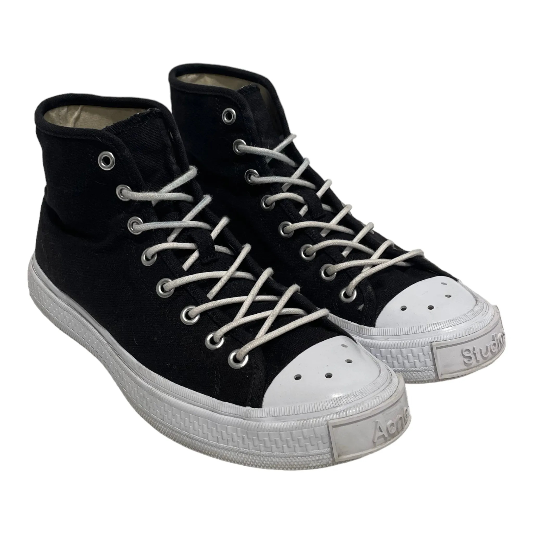 Acne Studios/Hi-Sneakers/US 8/Cotton/BLK/
