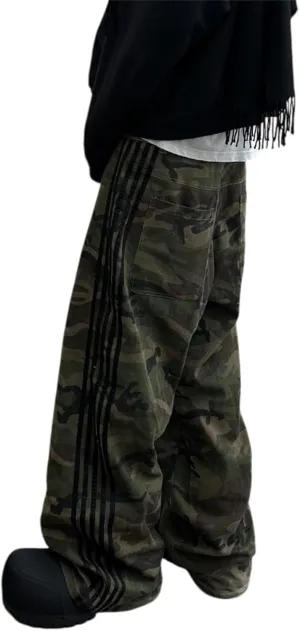 Alyweatry Mens Vintage Baggy Jeans Oversized Low Rise Y2k Striped Skateboard Denim Track Jeans Streetwear