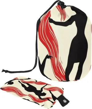 Art Abstract Dancing Women 65 Travel Cosmetic Bags Makeup Bag for Women, Foldable Drawstring Travel Cosmetic Bags, Portable Toiletry Bucket Bag