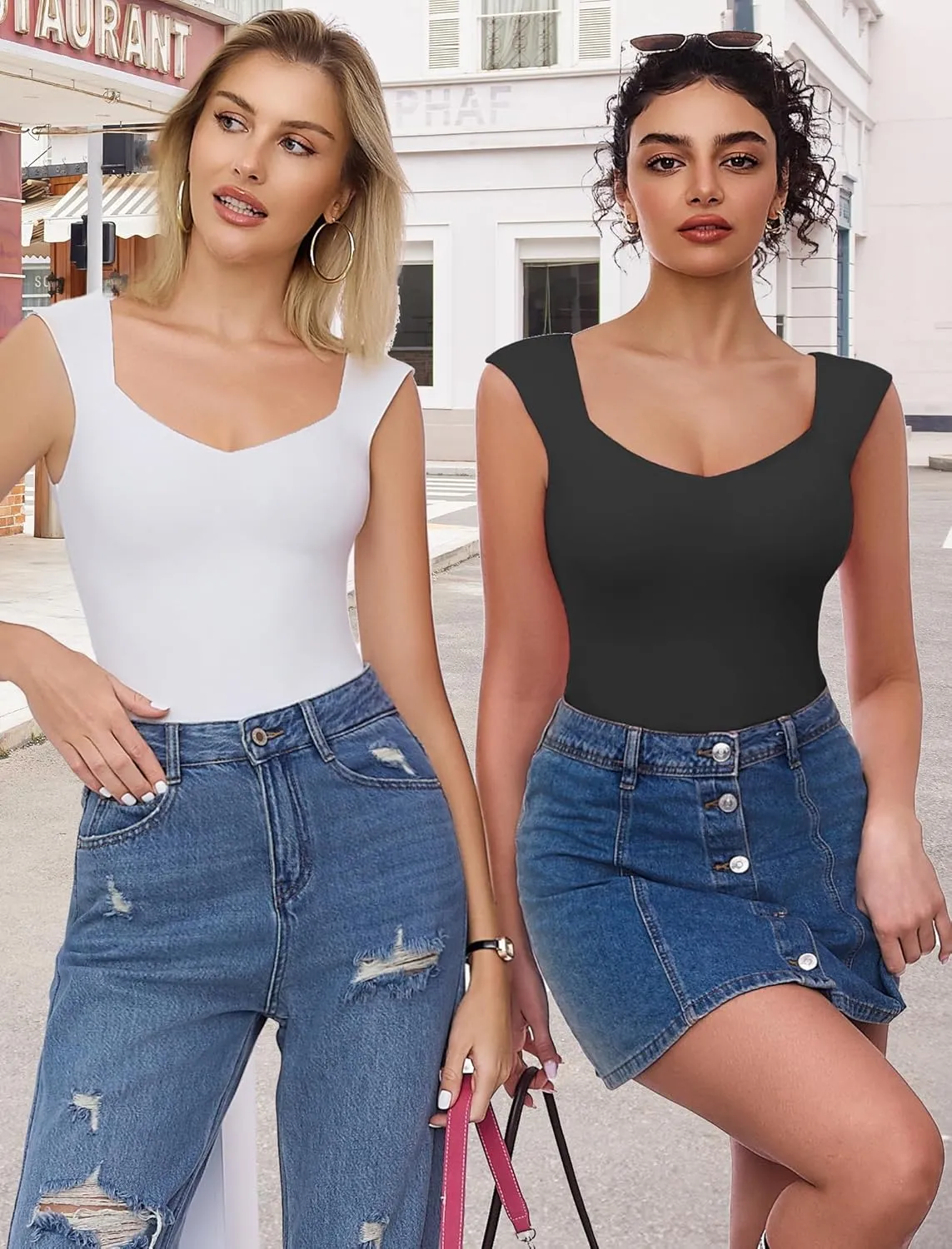 Avidlove Body Suits for Womens Sexy Bodysuit Tank Top Thong Body Suit Seamless Double Lined Going Out Tops