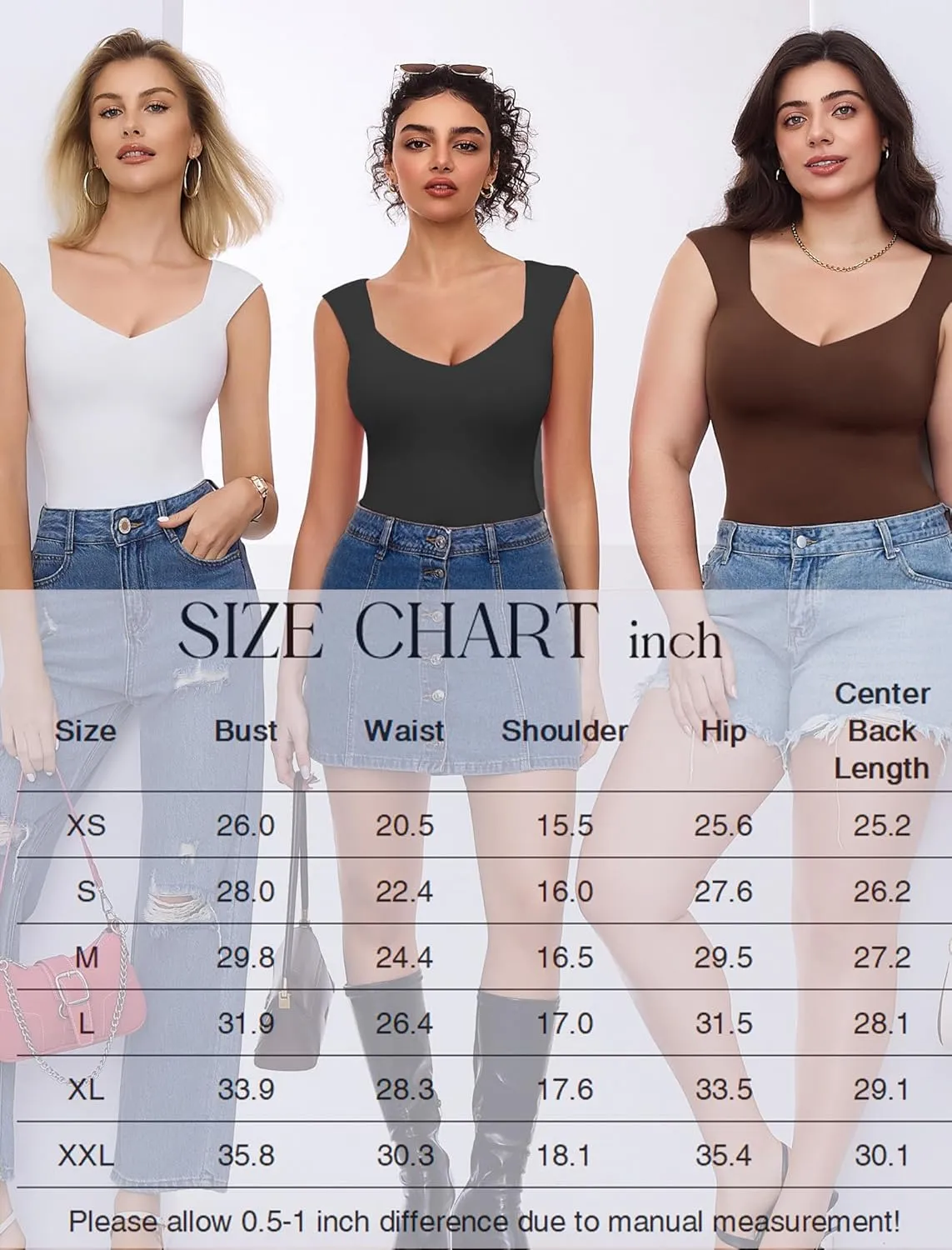 Avidlove Body Suits for Womens Sexy Bodysuit Tank Top Thong Body Suit Seamless Double Lined Going Out Tops