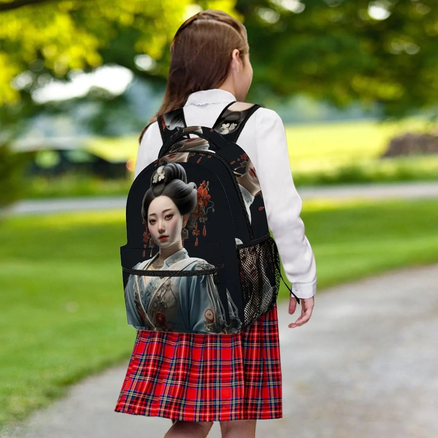 Backpacks Asian Classical Woman Travel Bag Laptop Backpack Casual Daypack for Weekender Business Hiking