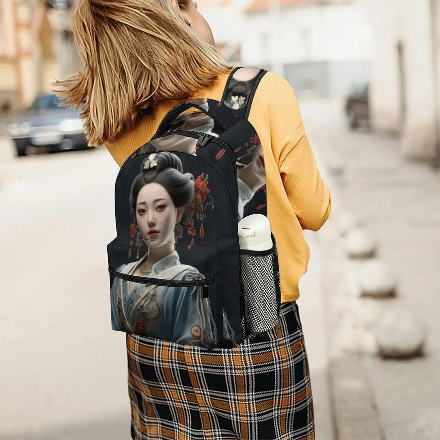 Backpacks Asian Classical Woman Travel Bag Laptop Backpack Casual Daypack for Weekender Business Hiking