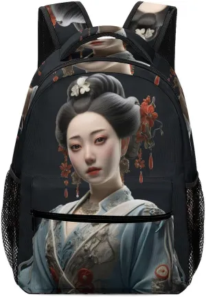 Backpacks Asian Classical Woman Travel Bag Laptop Backpack Casual Daypack for Weekender Business Hiking