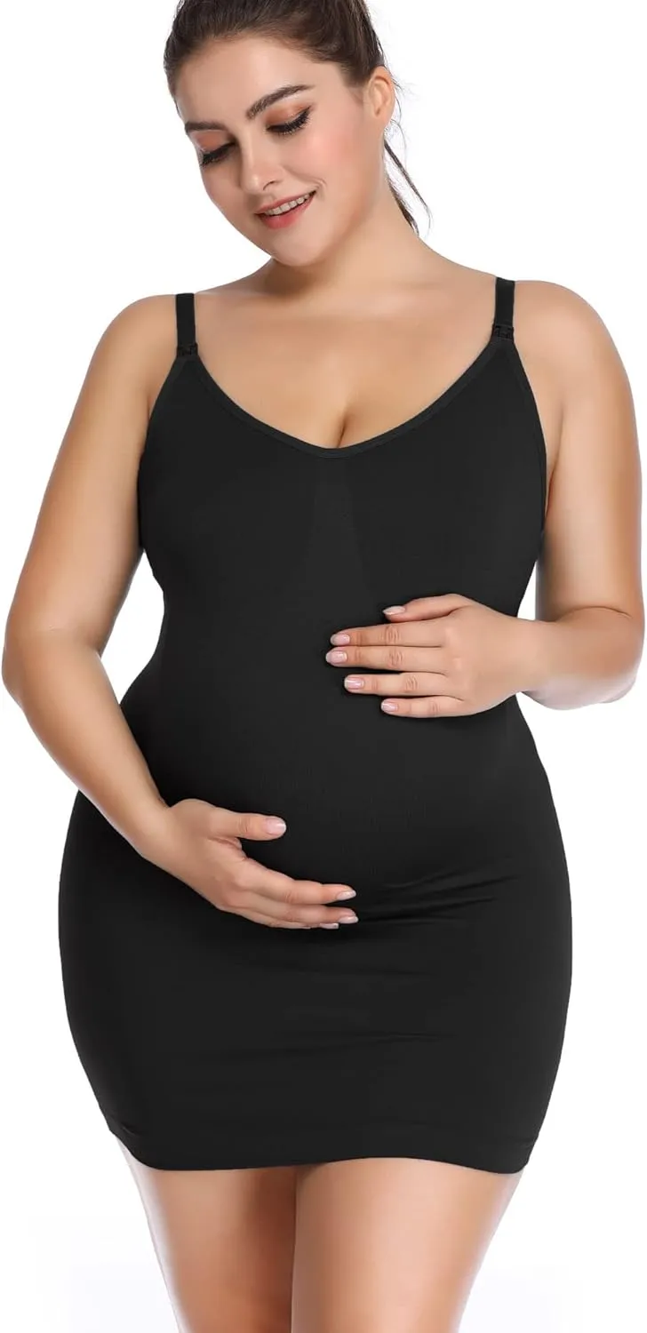 BRLIDO Womens Nursing Tank Tops Built in Bra for Breastfeeding Maternity Camisole Brasieres