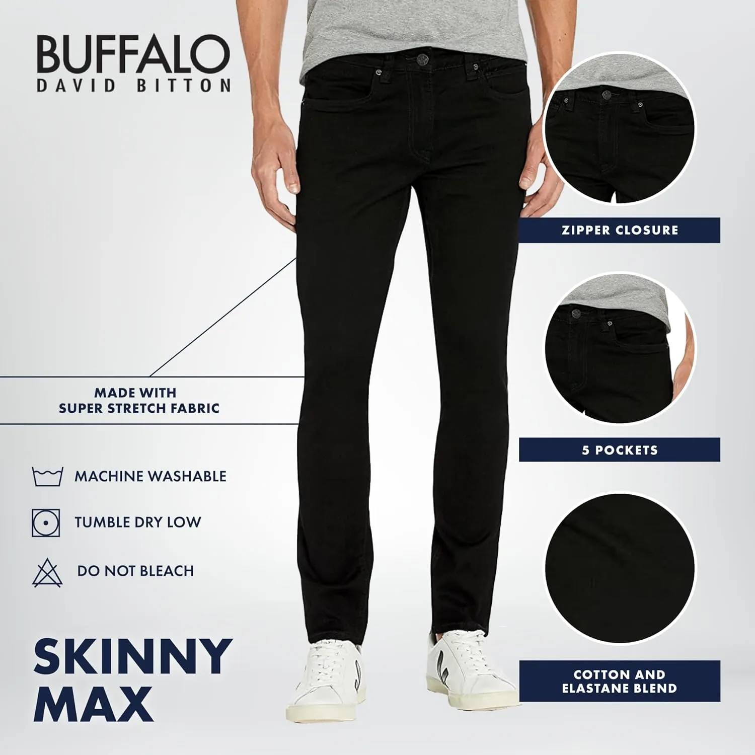 Buffalo David Bitton Men's Skinny Max Jeans