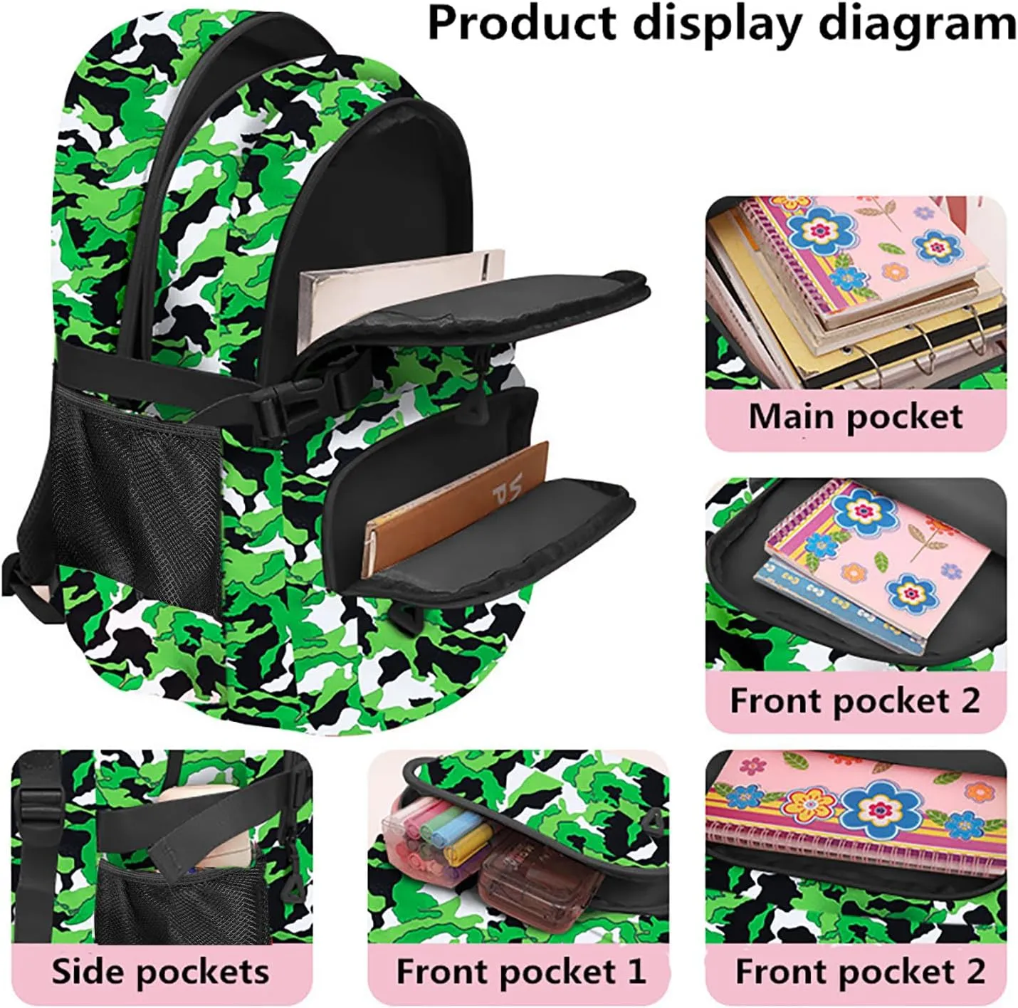 Casual Lightweight Backpacks for Boys & Girls, School Bookbags, 15 "Laptop Backpack, Travel Bag (212-slv)