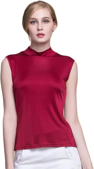CLC Women's Mulberry Silk Camisole Tank Tops Sleeveless Shirt