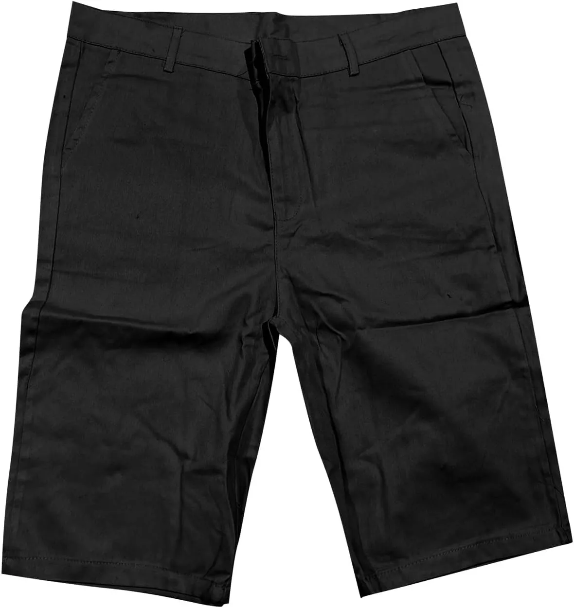 Compression Shorts Men Botton Dowm Slim Fit Shorts Skinny Chino Short Tapered Leg Stretch Sgorts with Pocket
