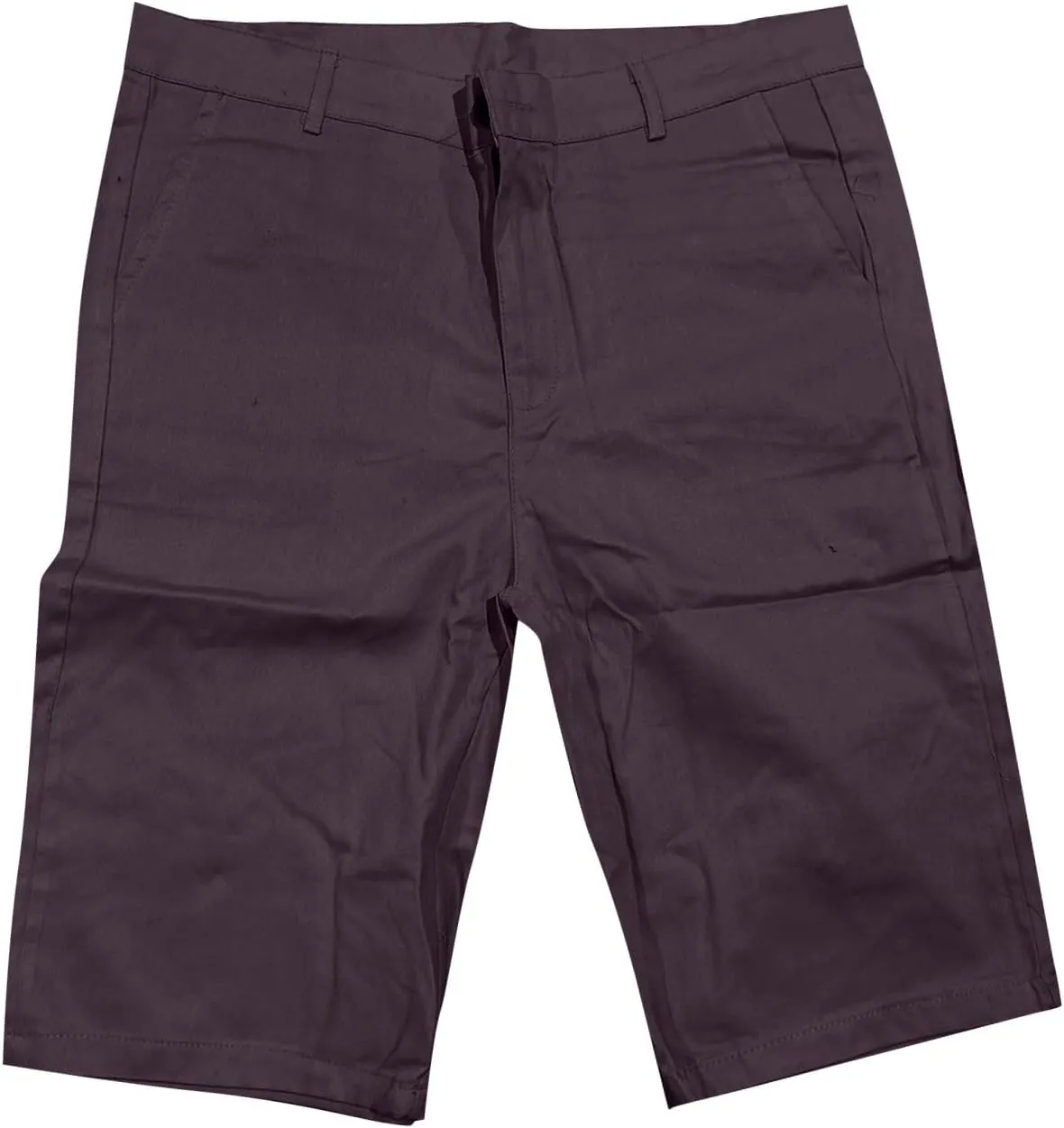 Compression Shorts Men Botton Dowm Slim Fit Shorts Skinny Chino Short Tapered Leg Stretch Sgorts with Pocket