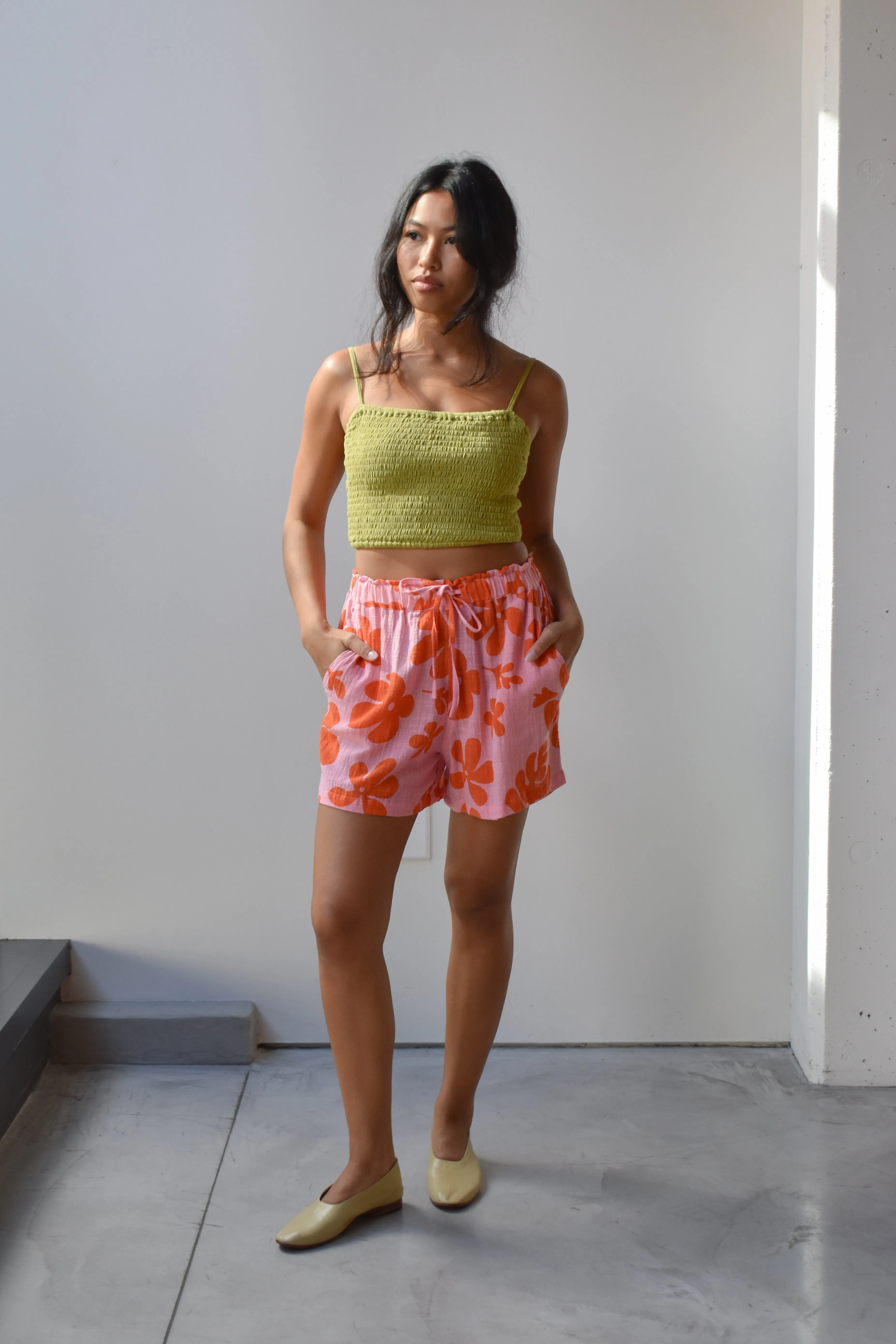 Cotton Drawstring Shorts