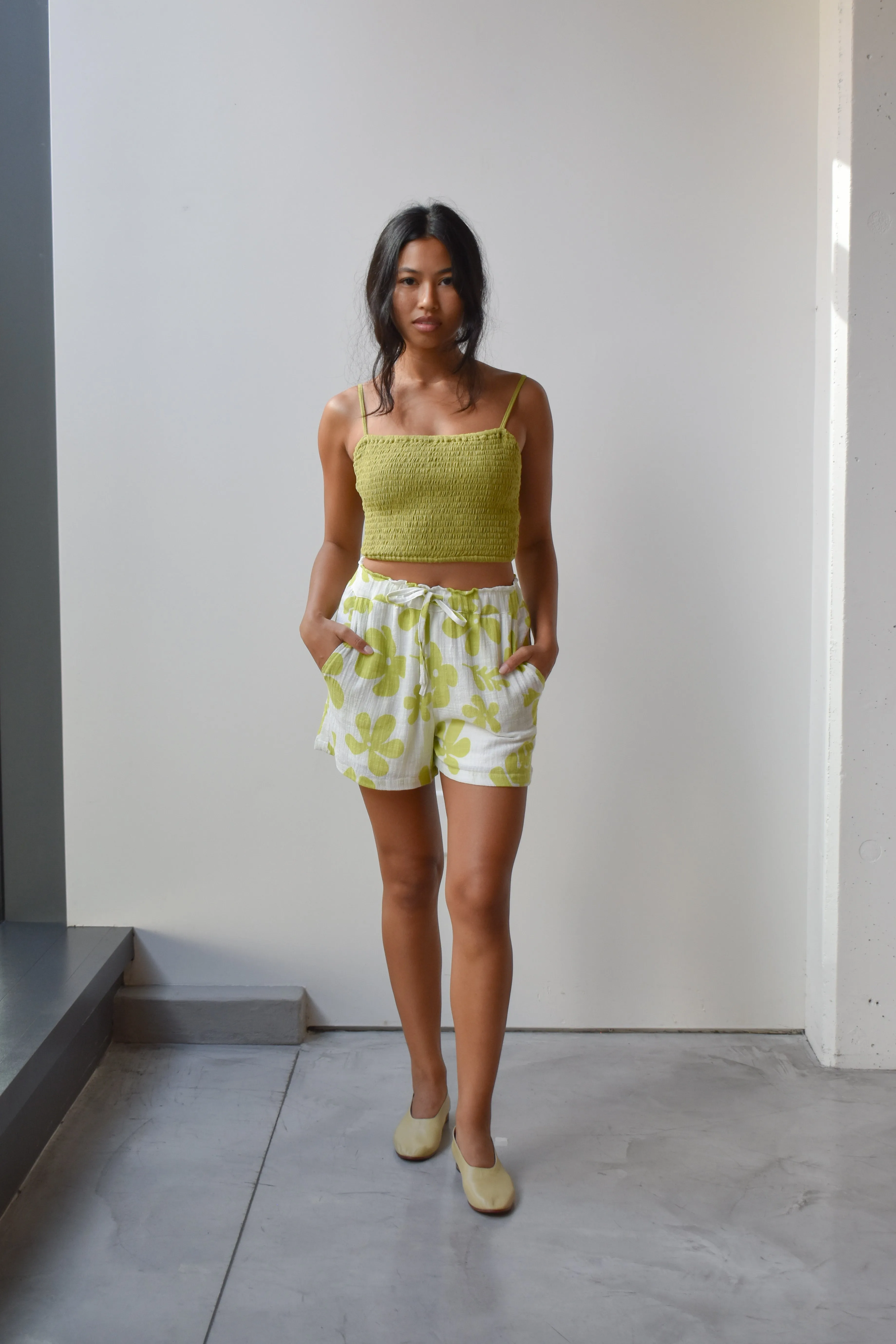 Cotton Drawstring Shorts