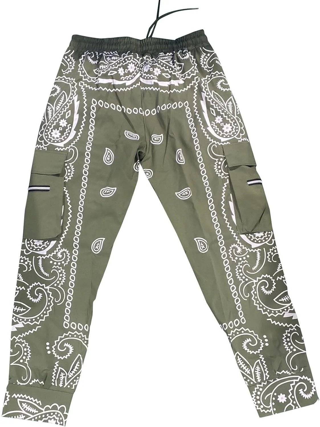 CRNTCEM Men's Casual Print Jogger Sweatpants Straight Leg Workout Running Cargo Pants Drawstring Cuffed Hippie Yoga Pants