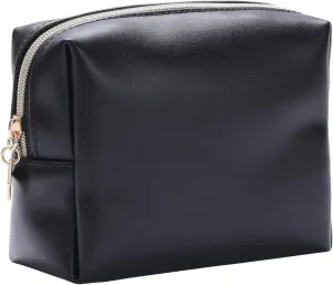Cute Small Pouch, Makeup Cosmetic Bag,Make up Bag for Purse,Toiletry Zipper Pouch,Tech Bag,Electronic Organizer Travel Case,Storage Pouches for Organization Black