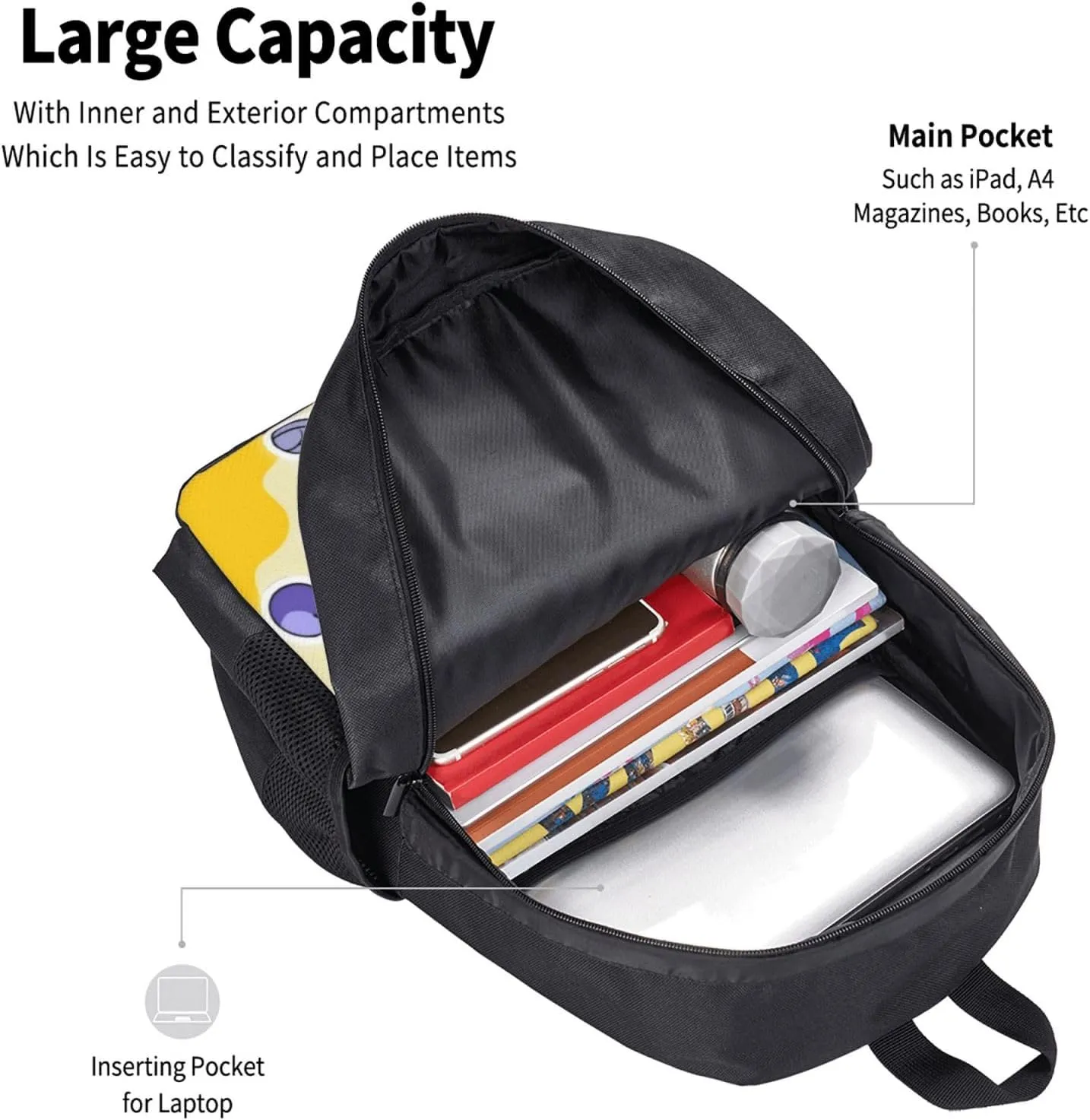 Dandy'S World 3 Backpack Lightweight Large Capacity Laptop Backpack Travel Backpacks For Unisex