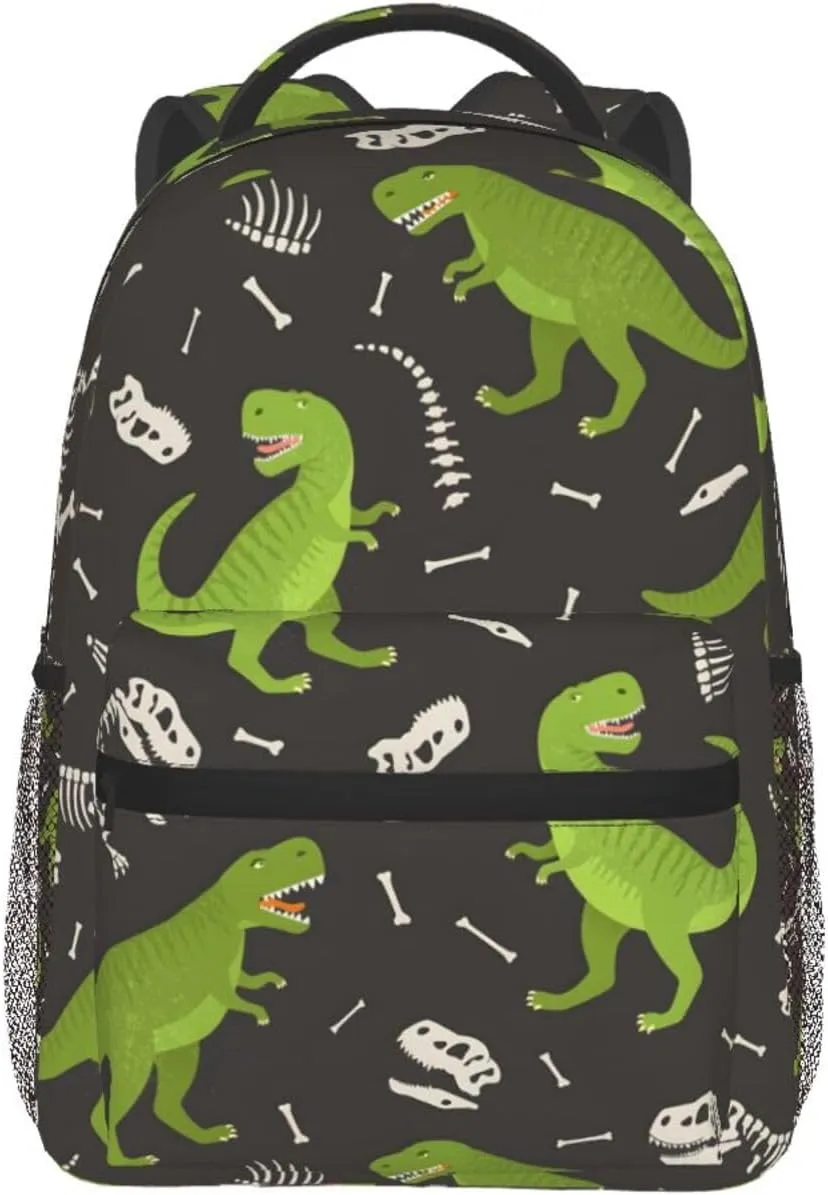 Dinosaur Travel Laptop Backpack for Women Lightweight College Backpack Adjustable Fits 15.6 Inch Laptop Bag Waterproof for Work