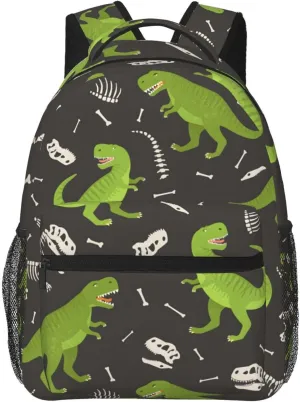 Dinosaur Travel Laptop Backpack for Women Lightweight College Backpack Adjustable Fits 15.6 Inch Laptop Bag Waterproof for Work
