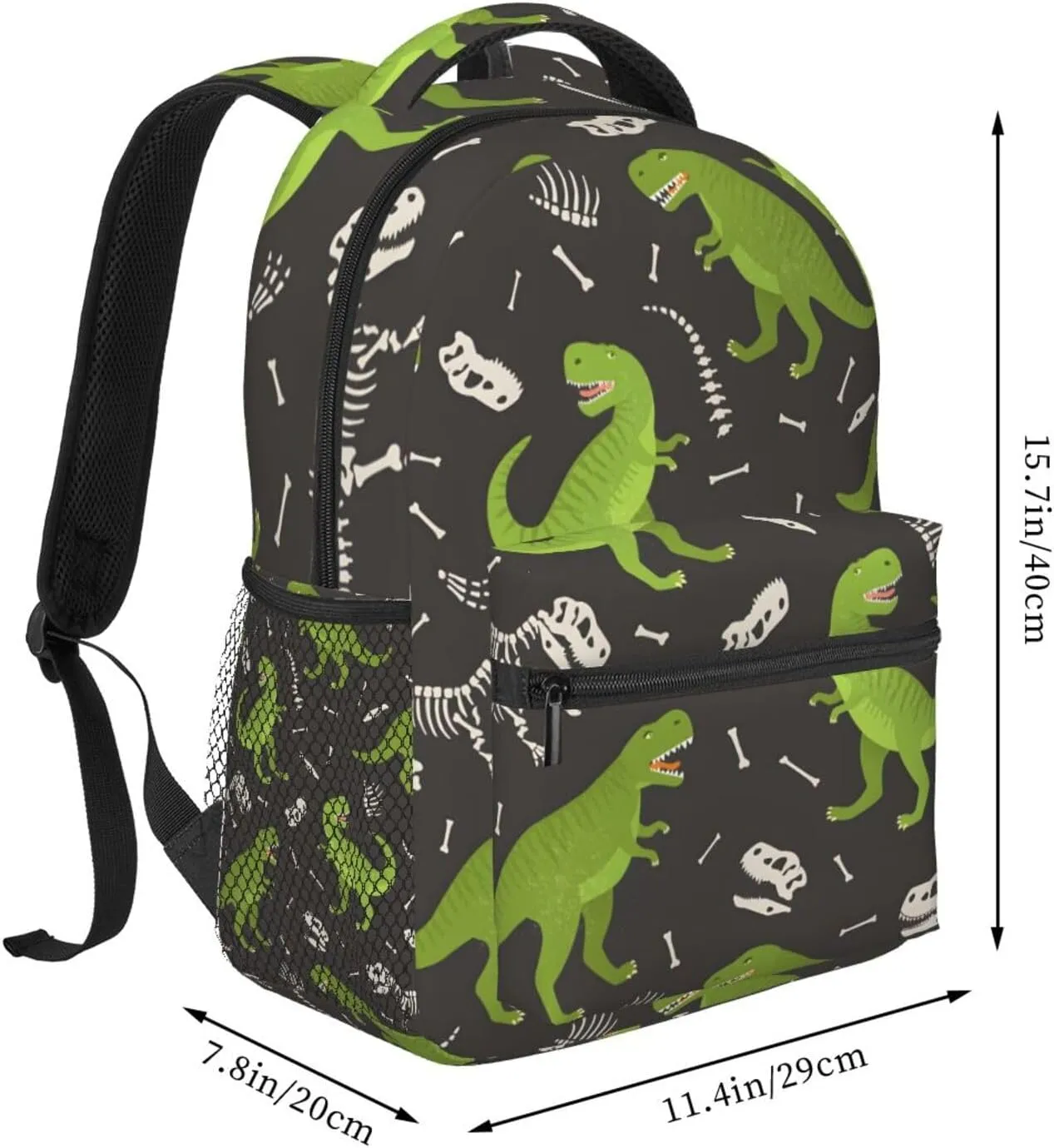 Dinosaur Travel Laptop Backpack for Women Lightweight College Backpack Adjustable Fits 15.6 Inch Laptop Bag Waterproof for Work