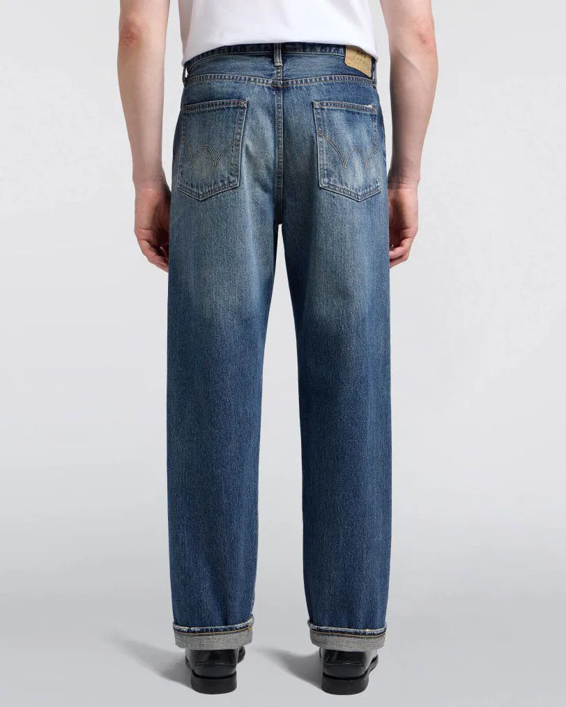Edwin Made in Japan Loose Fit Mens Jeans - 14oz Kurabo Recycled Red Selvage Denim / GD Eco Stone