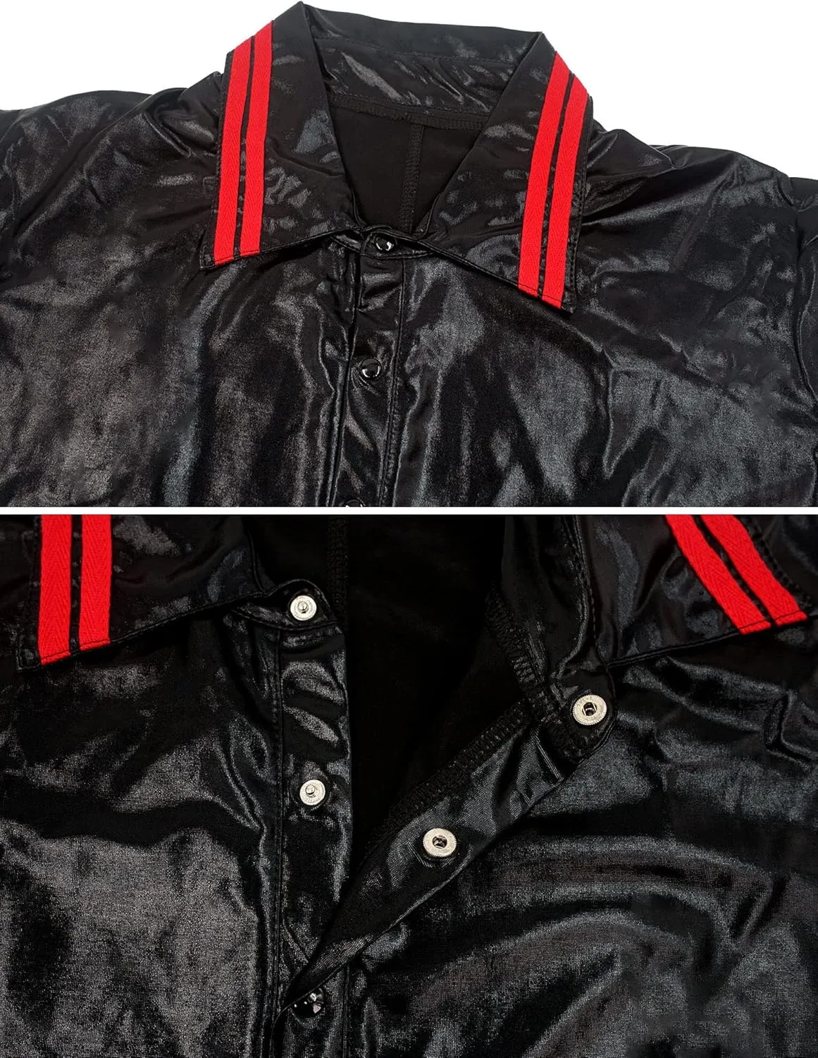 FEOYA Leather Shirt Men Shiny Slim Fit Tank Top Sexy Faux Leather Latex Clothing Wetlook Club Party Undershirts