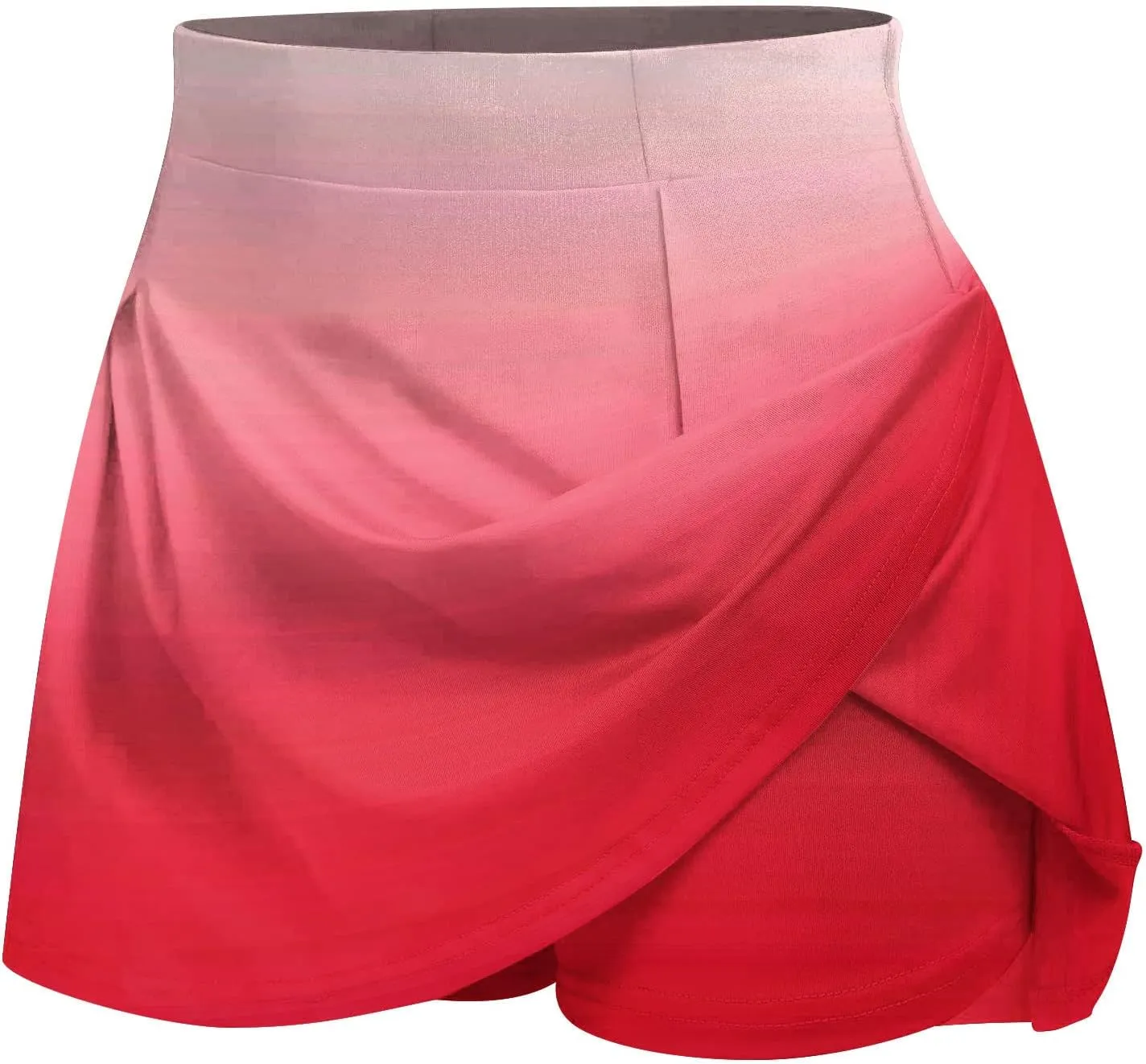 Firzero Women Sexy High Waisted Skirt Summer Printed Athletic Stretchy Tennis Skater Skirts Inner Shorts Mini Yoga Skorts