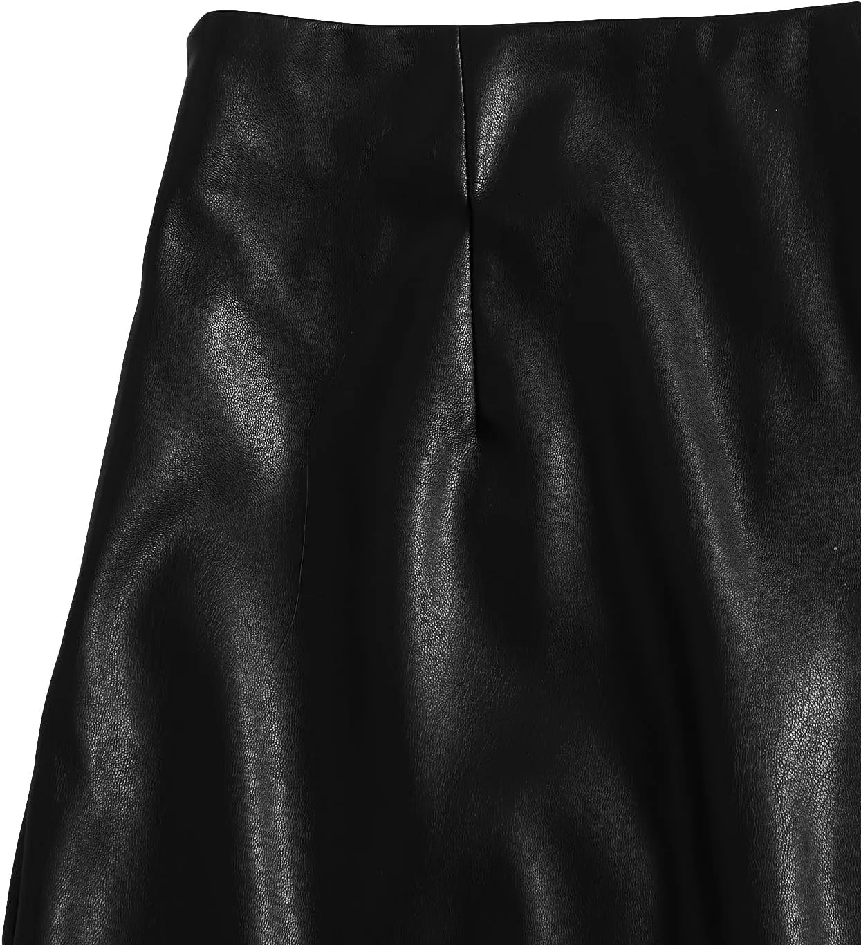 Floerns Women's Faux Leather Bodycon Split Mini Skirt
