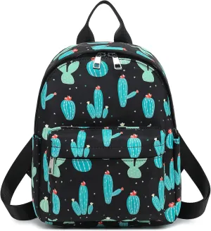Girls Mini Backpack, Small Backpacks Purse for Women Teens Kids School Travel (Cactus)