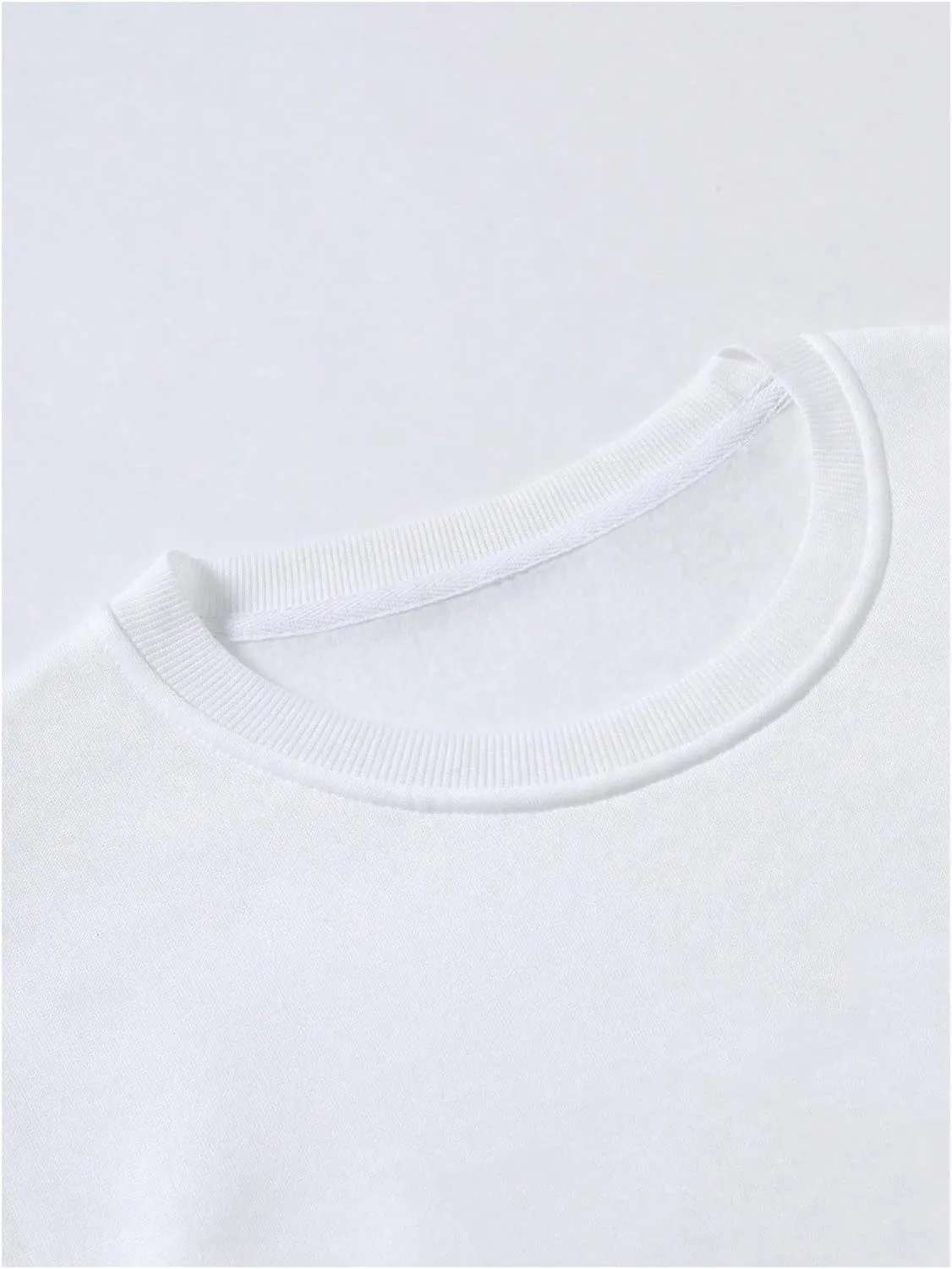 GORGLITTER Men's Graphic Crewneck Sweatshirt Oversized Drop Shoulder Ombre Long Sleeve Pullover Tops