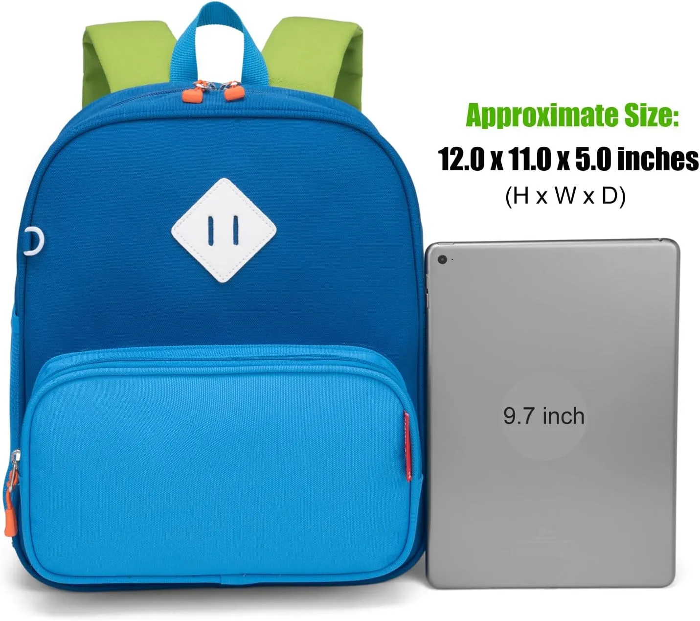 HawLander Preschool Kids Backpack, 12 inch Toddler Backpacks for Boys with Chest Strap