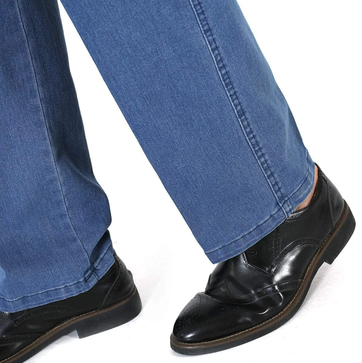 IDEALSANXUN Mens Elastic Waist Jeans