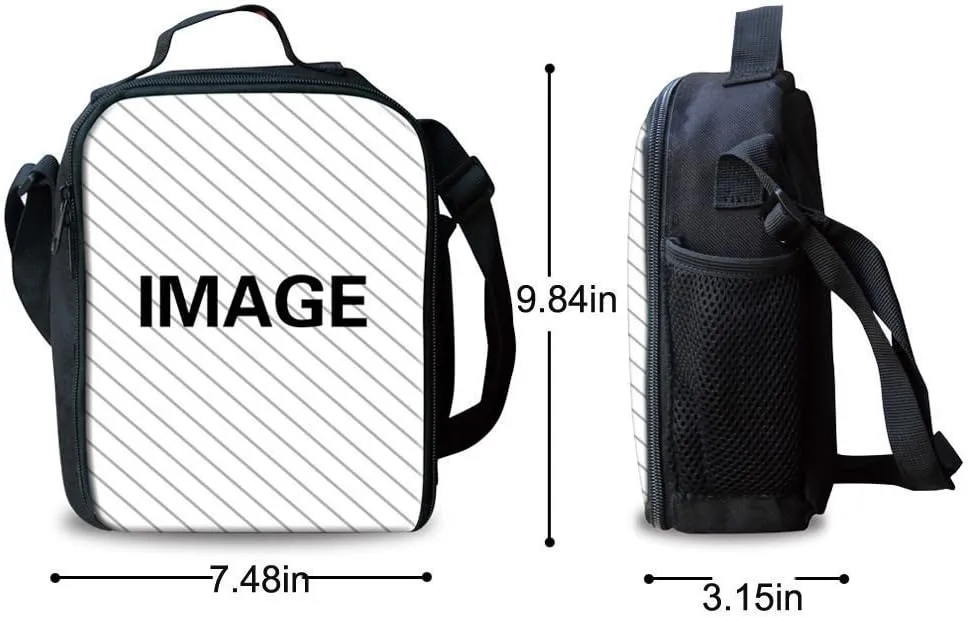 JEOCODY Horse Backpack for Girls American Flag Hunting Camo Horse School Bag and Lunch Bag Pencil Case Set 3 in 1,Back to School Gifts for Junior Primary School Students