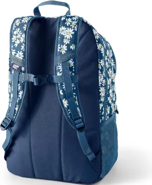 Lands' End Kids' ClassMate XL Backpack Evening Blue Daisies X-Large