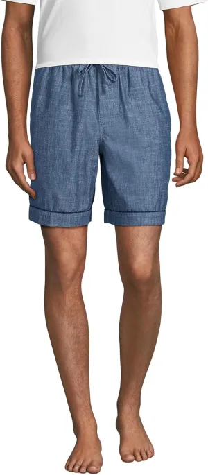 Lands' End Men's Poplin Pajama Shorts
