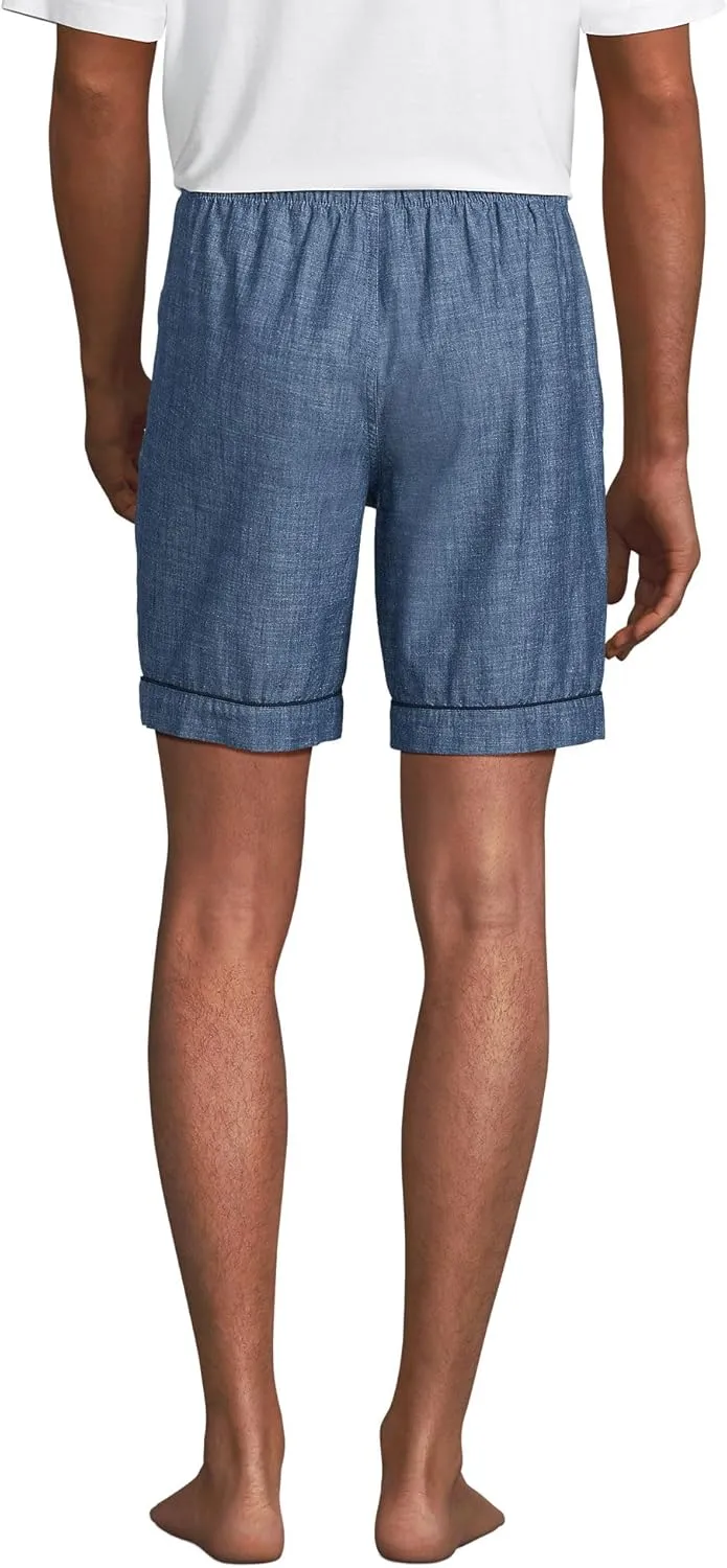 Lands' End Men's Poplin Pajama Shorts
