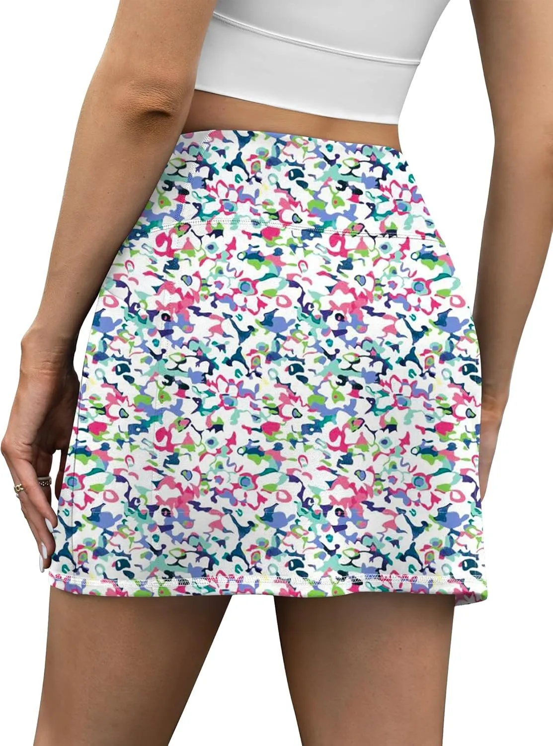 LouKeith Tennis Skirt with Shorts High Waisted Golf Skirts Dressy Casual Workout Athletic Skorts for Women with 4 Pockets