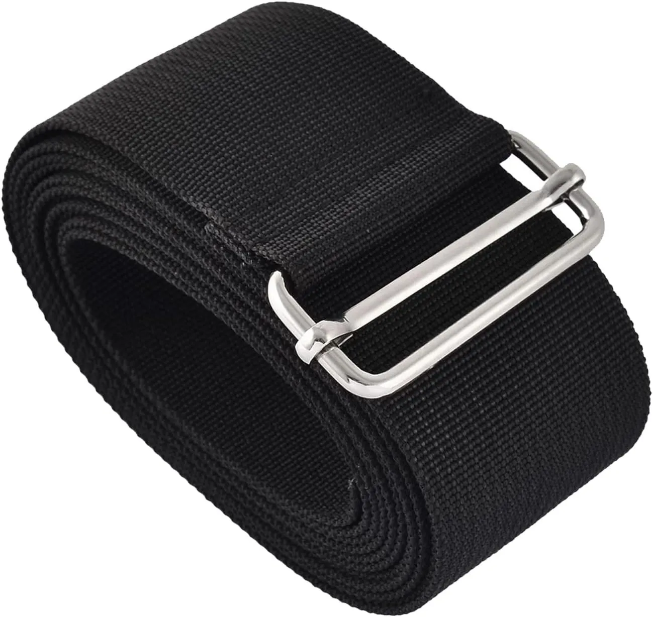 Luggage Strap Suitcase Belt- Nylon Travel Adjustable Baggage Accessory with Metal Buckle, Apply to Suitcase (8.2 Feet, Black)