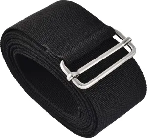 Luggage Strap Suitcase Belt- Nylon Travel Adjustable Baggage Accessory with Metal Buckle, Apply to Suitcase (8.2 Feet, Black)