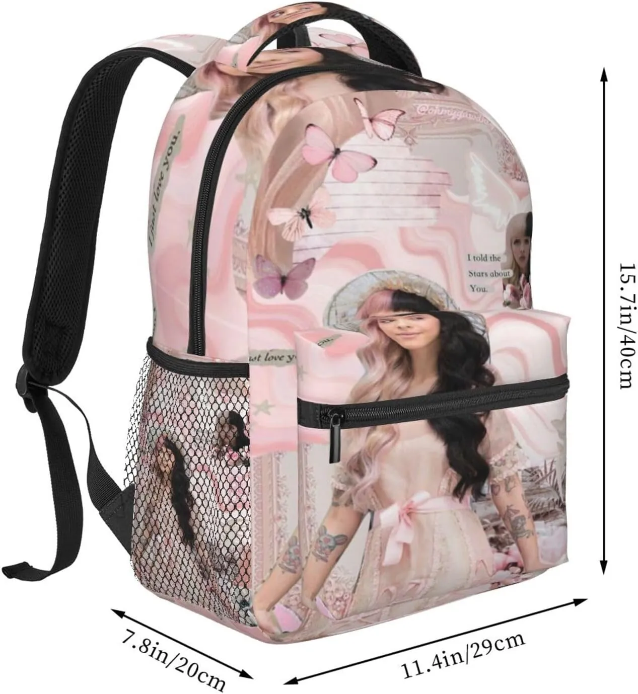 Mela-nie Martinez Backpack Lightweight Printed Backpacks Travel Backpack,Leisure Laptop Backpack One Size