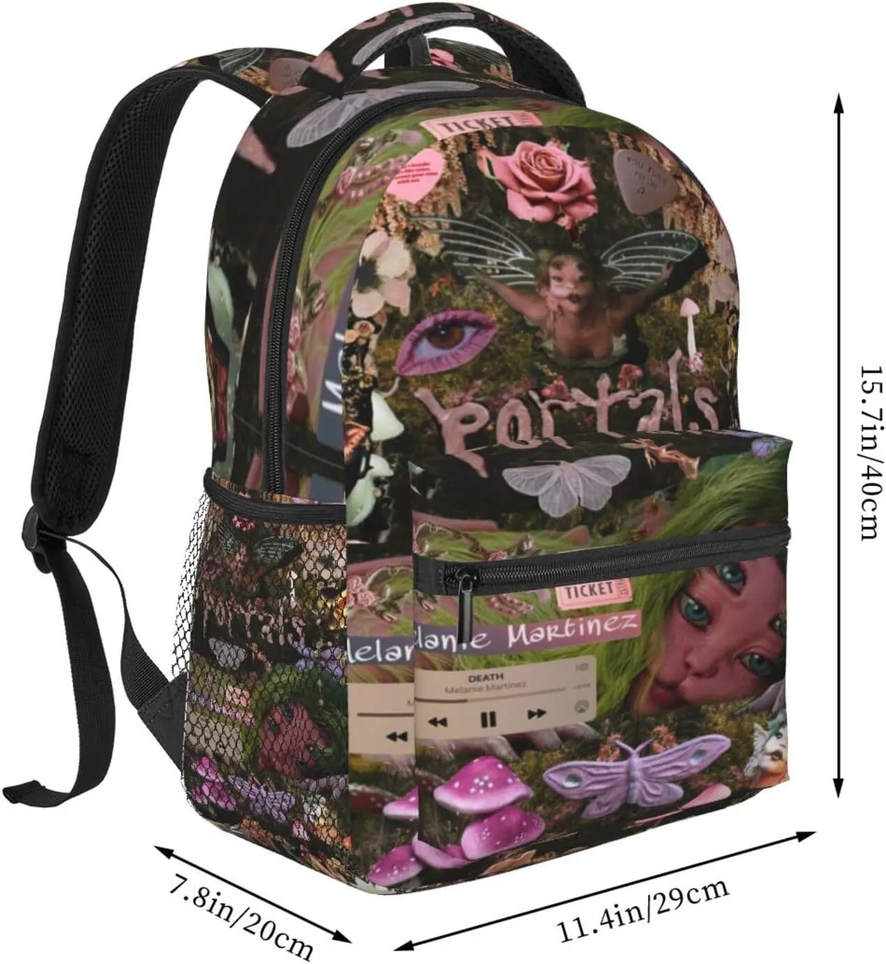 Mela-nie Martinez Backpack Lightweight Printed Backpacks Travel Backpack,Leisure Laptop Backpack One Size