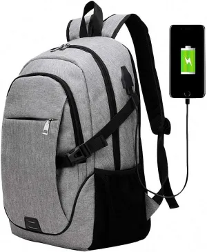 Men Backpack Laptop Bag Notebook Mochila Male Waterproof Back Pack gray