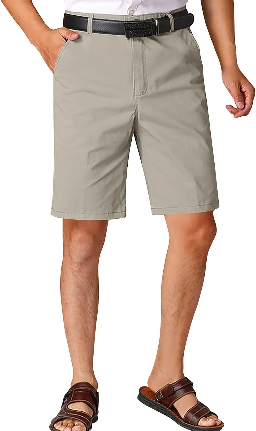 Men's Golf Shorts 2025 Mens Shorts Stretch Flat Front Work Dress Short Lightweight Hiking Chino Cargo Pants Straight