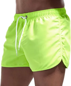 Men's Summer Shorts Lightweight Slim-Fit 5" Flat-Front Drawstring Walk Shorts Comfort Beach Stretch Chino Short