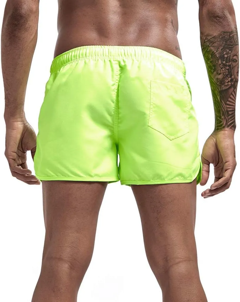 Men's Summer Shorts Lightweight Slim-Fit 5" Flat-Front Drawstring Walk Shorts Comfort Beach Stretch Chino Short