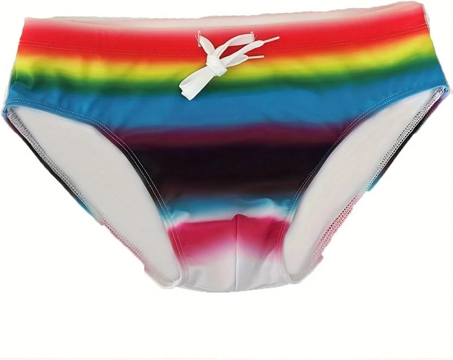 Mens Swim Briefs Sexy Triangle Graphic Print Beach Shorts Moisture Wicking Swimwear for Board Lightweight Summer Fashion
