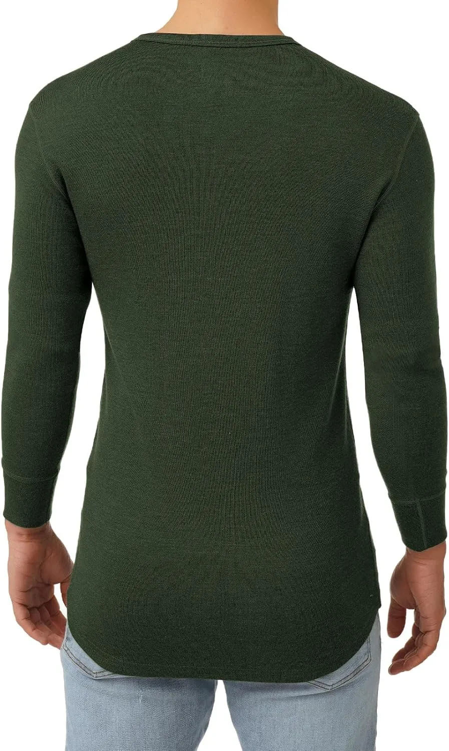 MERIWOOL Mens Base Layer 100% Merino Wool Heavyweight 400g Thermal Shirt for Men