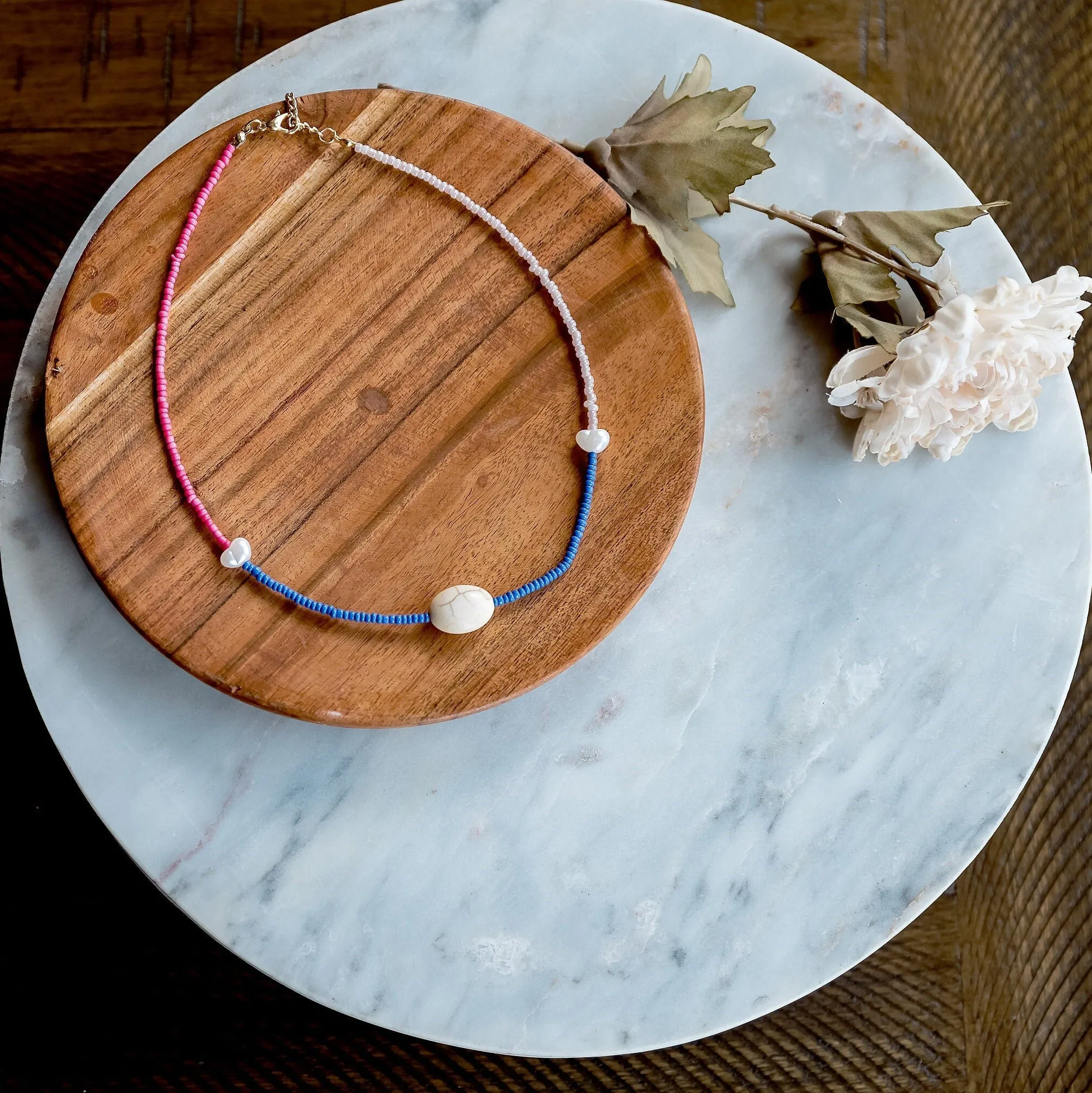 Minimal Beaded Necklace