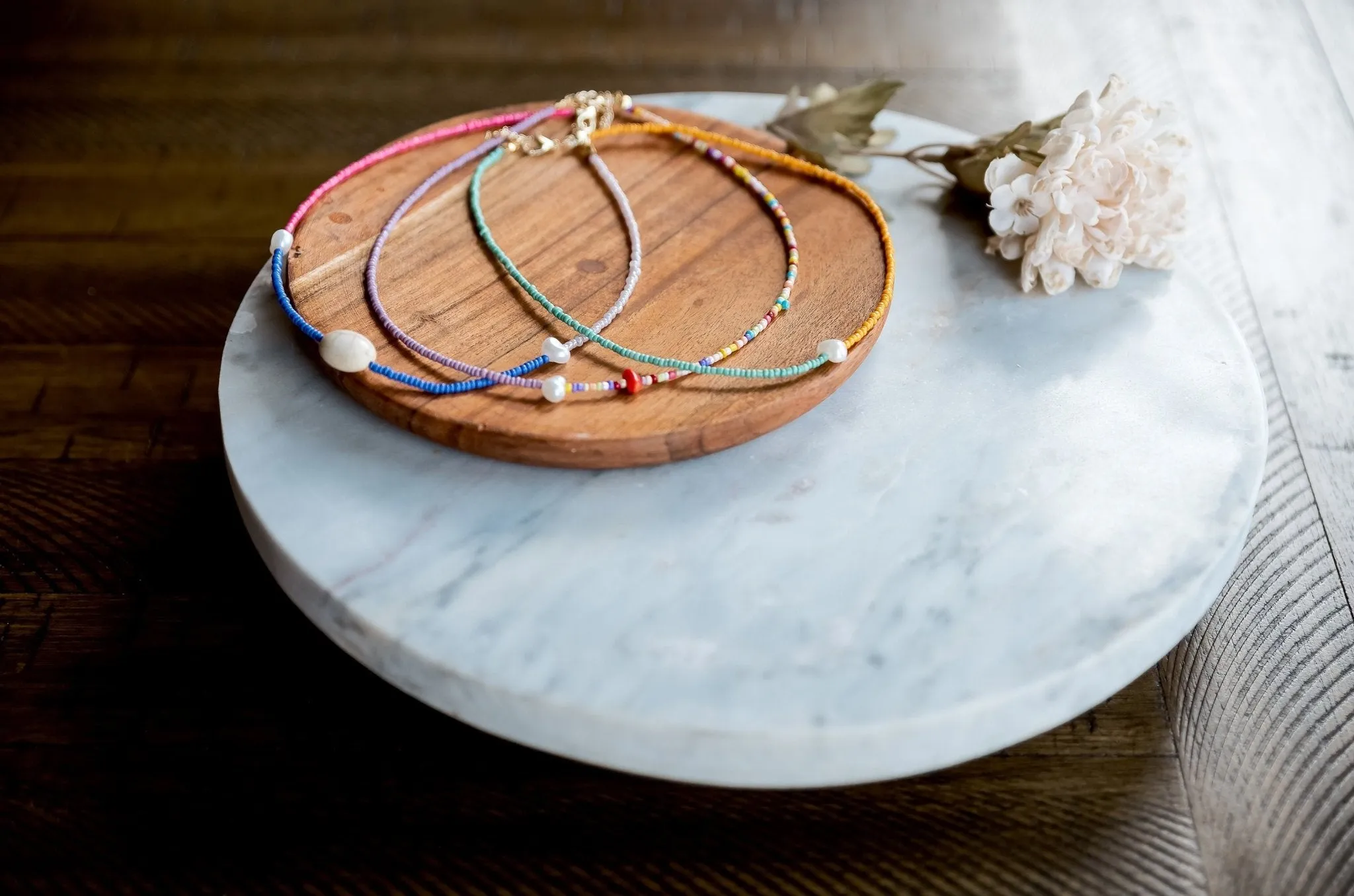 Minimal Beaded Necklace