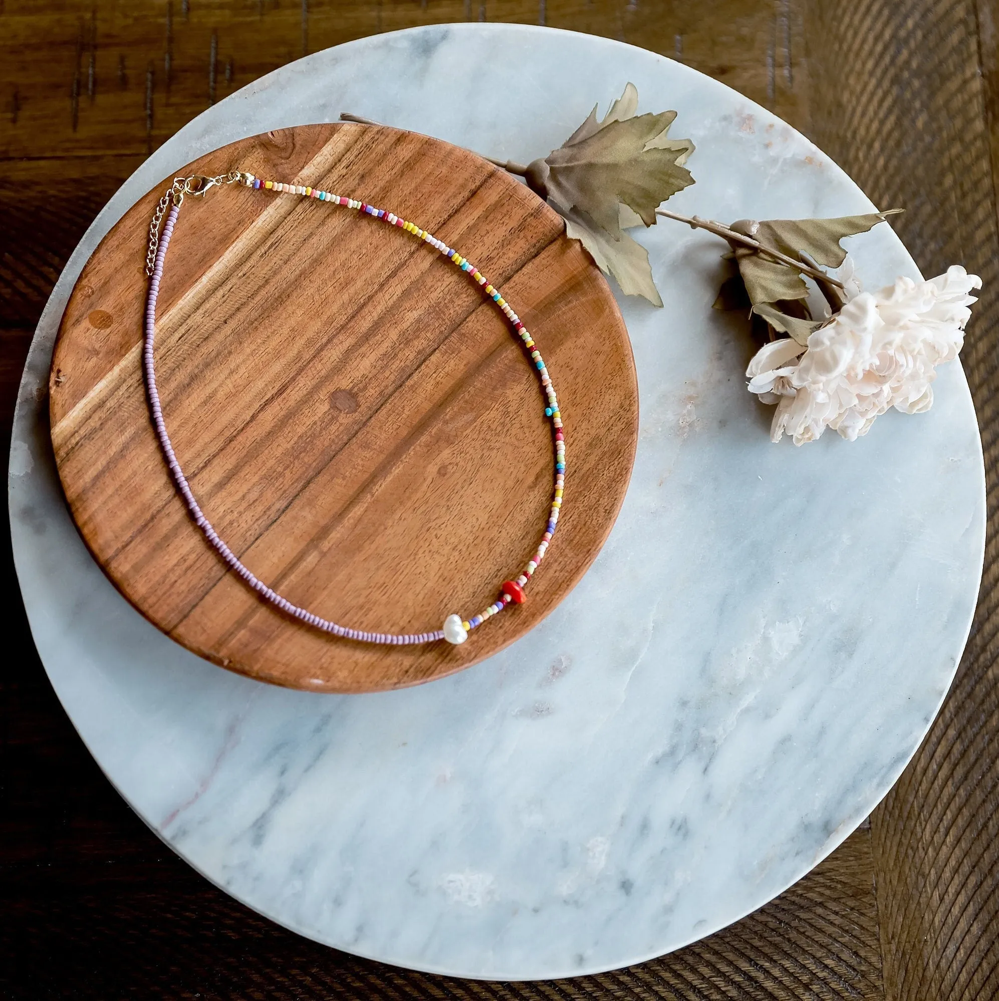 Minimal Beaded Necklace